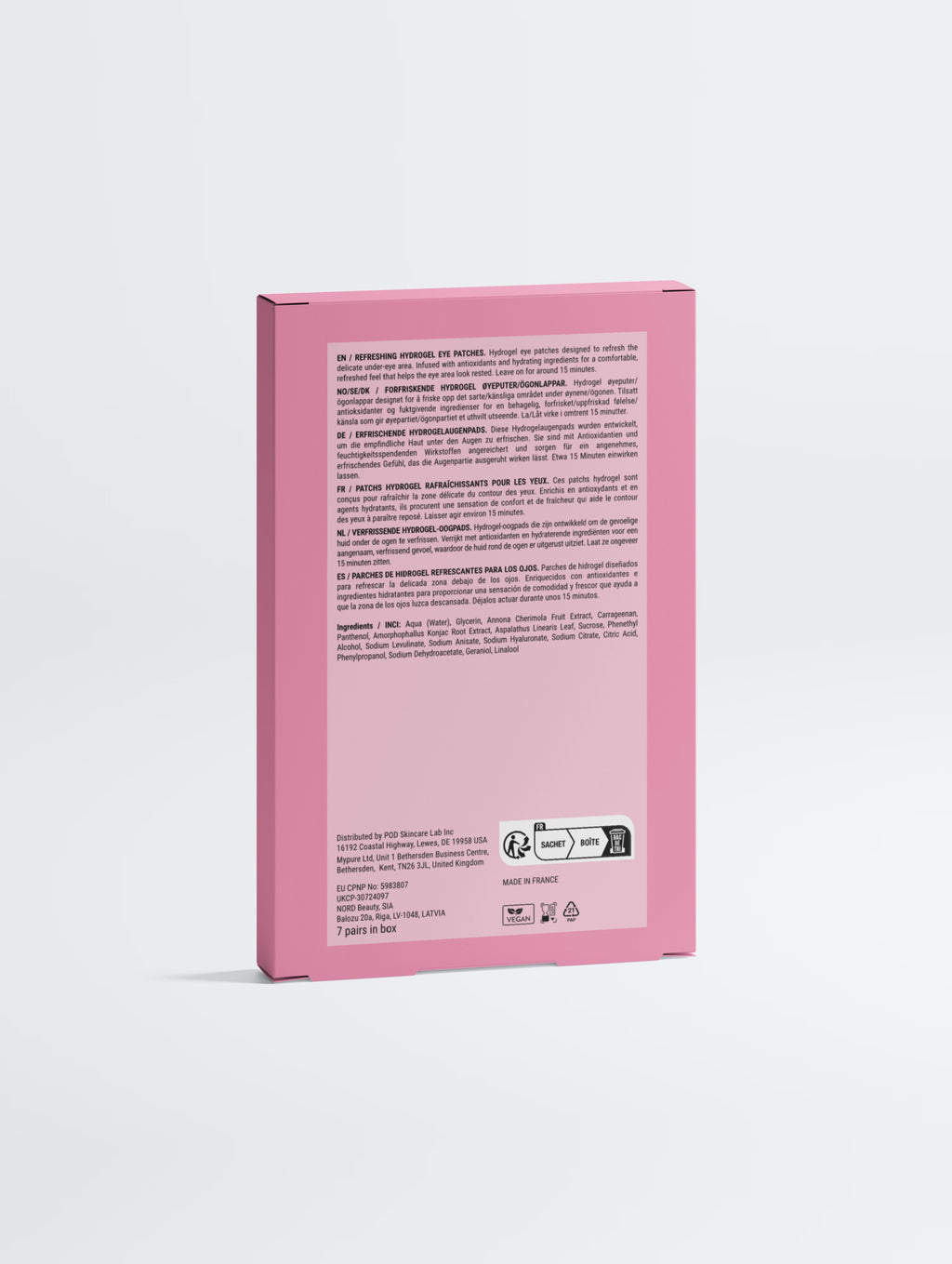 Anti-Fatigue Hydrogel Eye Patches
